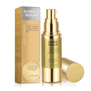 Super C Serum Vitamin C + E Hyaluronic Acid Brightening Serum New